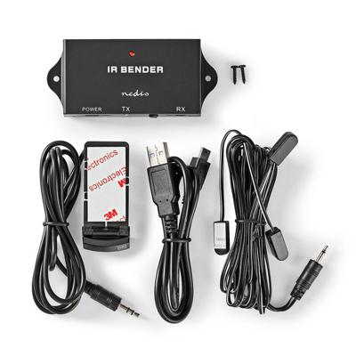 Nedis IREX050BK Ir-extender Voor Afstandsbedieningen 30 - 60 Khz Voor 3 Apparaten 7,0 M Bereik Zwart - thumbnail