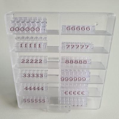 Prijscassette Vitrine 6mm transp/bruin Prijscassette Vitrine 6mm transp/bruin