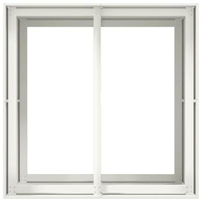 VidaXL Plantenbak 80x80x80 cm staal wit
