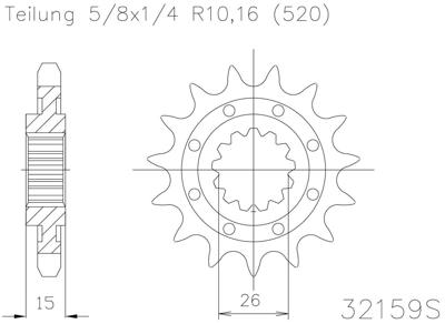 ESJOT Sprocket 520 14z standard