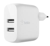 Belkin BOOSTCHARGE 2-poorts USB-A wandlader + Lightning/USB-A kabel oplader - thumbnail