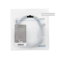 LogiLink USB-kabel USB 2.0 USB-C stekker 1.00 m Zwart CU0190 - thumbnail