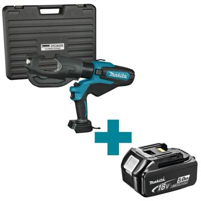 Makita DTC302ZK Accu kabelkrimptang 120kN 42mm 18V Basic Body in koffer Makita DTC302ZK Accu kabelkrimptang 120kN 42mm 18V Basic Body in koffer