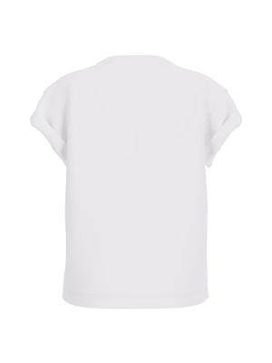 Guess Script Lace Logo T-Shirt Dames Wit - Maat S - Kleur: Wit | Soccerfanshop