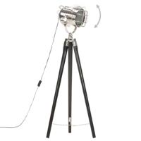 VidaXL Vloerlamp driepoot 97 cm massief mangohout zwart - thumbnail