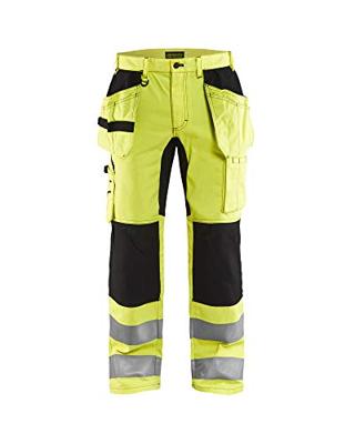 Blåkläder Werkbroek met stretch High-Vis 15521811 | High-Vis Geel/Zwart | Maat 44 - 7330509546390