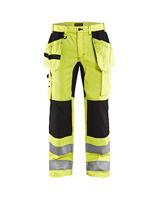 Blåkläder Werkbroek met stretch High-Vis 15521811 | High-Vis Geel/Zwart | Maat 44 - 7330509546390 - thumbnail