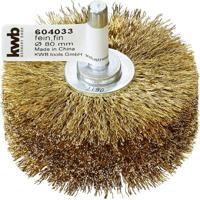 kwb Houten structuurborstel, gegolfde HSS-staaldraad, vermessingd voor gebruik met boormachines en accuschroefmachines 604033 1 stuk(s) - thumbnail