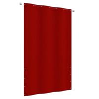 VidaXL Balkonscherm 140x240 cm oxford stof rood - thumbnail