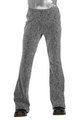 Party glitter broek zilver flared kind