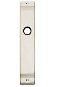 Intersteel Langschild recht met groef met toilet-/badkamersluiting - nikkel glans