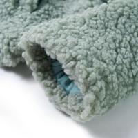 Kinderjas met capuchon teddy 92 kunstvacht mintgroen - thumbnail