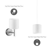 Home sweet home lampenkap Bling 16 - wit - thumbnail