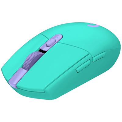 Logitech G305 Lightspeed Gaming-muis Bluetooth Optisch Lila 6 Toetsen 12000 dpi Verlicht, Ergonomisch