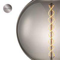 Edison Vintage LED filament lichtbron Spiraal - Rook - G260 Global - Retro LED lamp - 26/26/33cm - geschikt voor E27 fitting - Dimbaar - 6W 180lm 1800K - warm wit licht - thumbnail