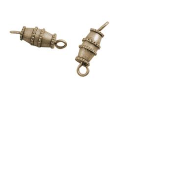 Darice • messing barrel clasp 10mm 4pcs antique messing