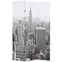 Kamerscherm New York bij daglicht 120x170 cm zwart en wit - thumbnail