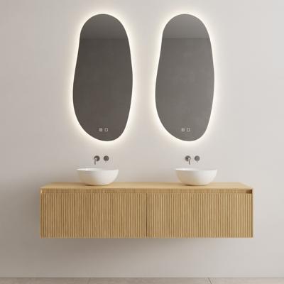 Onderkast Gliss Design Timotheus 180 CM 2 Lades Incl Topplaat Pure