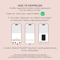 Satechi FindAll vegan-lederen sleutelhanger met FindMy - Desert Rose - thumbnail