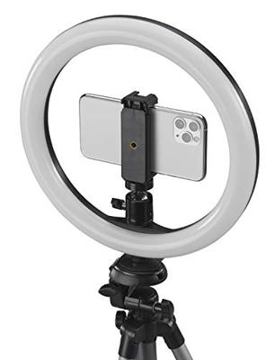 CULLMANN - 52103 - Alpha 1000 statief vlogging kit BT m. LED-ringlicht en Bluetooth-trigger (uittrekhoogte 134 cm, verpakkingsmaat 37 cm, met 3-weg kop, max. draagkracht 1 kg, gewicht 750 g), zwart