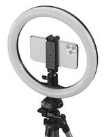 CULLMANN - 52103 - Alpha 1000 statief vlogging kit BT m. LED-ringlicht en Bluetooth-trigger (uittrekhoogte 134 cm, verpakkingsmaat 37 cm, met 3-weg kop, max. draagkracht 1 kg, gewicht 750 g), zwart - thumbnail