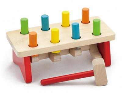 VIGA hamerbank speelgoed, afm 26x12x13 cm, 1 stuk