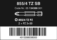 Wera 855/4 TZ Bits Pozidriv, PZ 3 x 50 mm - 1 stuk(s) - 05134386001 - thumbnail