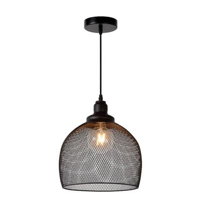 Lucide MESH - Hanglamp - Ø 28 cm - 1xE27 - Zwart