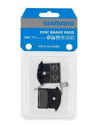 Shimano schijfremblokken J04C staal zwart/zilver 3 delig Shimano schijfremblokken J04C staal zwart/zilver 3 delig