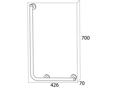 Veiligheidsgreep Tiger Boston Comfort en Safety 90 Graden Links RVS Glans Veiligheidsgreep Tiger Boston Comfort en Safety 90 Graden Links RVS Glans