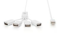 Digitus DA-70216 USB 2.0-hub 4 poorten Wit - thumbnail