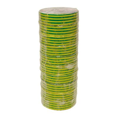 HPX PVC isolatietape VDE | Geel/Groen | 19mm x 20m - IE1920 - 10 stuks - IE1920