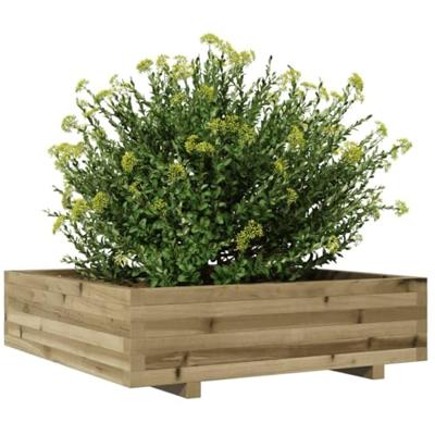VidaXL Plantenbak 90x90x26,5 cm geïmpregneerd grenenhout
