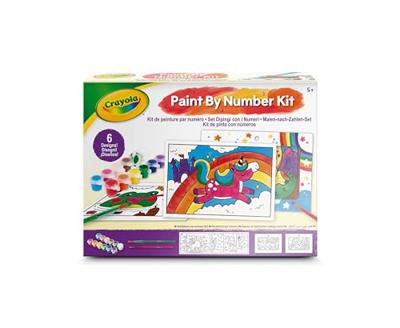 CRAYOLA Schilderen op Nummer Kit - 6 Schildersjablonen - Vanaf 5 jaar