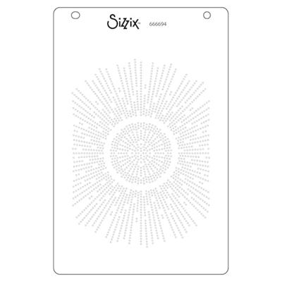 Sizzix • stencil a6 cosmopolitan shine bright nr.2