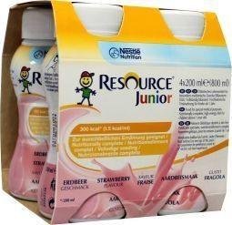 Resource Junior Aardbei 4x200ml