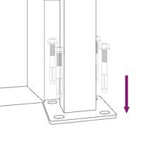 VidaXL Poort 105x180 cm met grasontwerp staal antracietkleurig - thumbnail