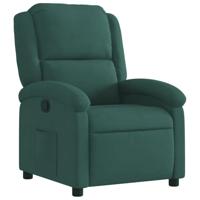 Fauteuil verstelbaar fluweel donkergroen - thumbnail