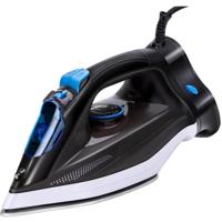 Efficiënt Stoomstrijkijzer 2600W - Keramische Zool - Blauw/Zwart - thumbnail