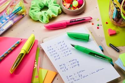 Vulpen stabilo easybuddy m neon geel blister à 1st