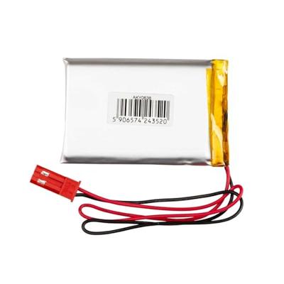 3,7 V 1200 mAh batterij batterij LP603450 lithium-polymeer AKYGA AKY0638 Li-Po batterij PCM JST 2-polige aansluiting 2,5410 cm
