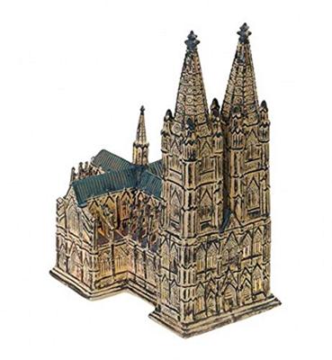 Wurm Light House Church Keulen Cathedral van porselein, bruin (B/H/D) 24x26x16cm, met kabel zonder E12 lamp. Wurm Light House Church Keulen Cathedral van porselein, bruin (B/H/D) 24x26x16cm, met kabel zonder E12 lamp.