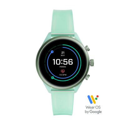 Horlogeband Smartwatch Fossil FTW6057 Silicoon Groen 18mm Horlogeband Smartwatch Fossil FTW6057 Silicoon Groen 18mm