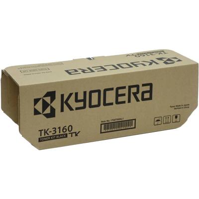 Kyocera Toner TK-3160 Origineel Zwart 12500 bladzijden 1T02T90NL0 Kyocera Toner TK-3160 Origineel Zwart 12500 bladzijden 1T02T90NL0