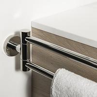 Tiger Handdoekrek Boston 2 Armig RVS Glans - thumbnail