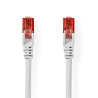 Nedis CCGL85200WT10 Cat6-kabel Rj45 Male Rj45 Male U/utp 1.00 M Rond Pvc Wit Label - thumbnail