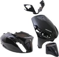Edge Plaatset 4-delig voor piaggio zip/zip 2000 2t/4t vanaf bouwjaar 2000 - metallic zwart - thumbnail