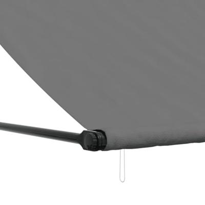 VidaXL Luifel uittrekbaar 250x150 cm stof en staal antracietkleurig - thumbnail