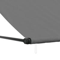 VidaXL Luifel uittrekbaar 400x150 cm stof en staal antracietkleurig - thumbnail