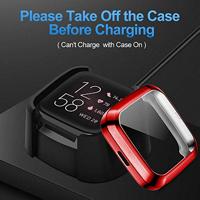 Fitbit Versa 2 Soft TPU case (volledig beschermd) - Rood - thumbnail